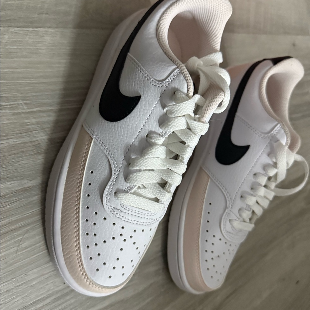 Nike White and Pink Athletic Shoes